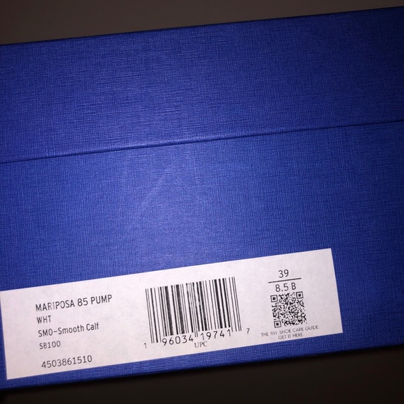 Stuart Weitzman Leather White Heels - Picture 4 of 5